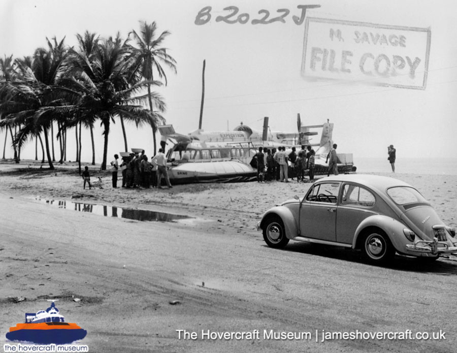 SRN6 - trans-African adventure -  (credit: The Hovercraft Museum Trust).